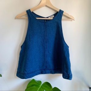 Wilfred Octave Denim Sleeveless Blouse